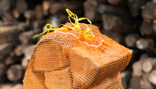 Photograph of a pile of wood